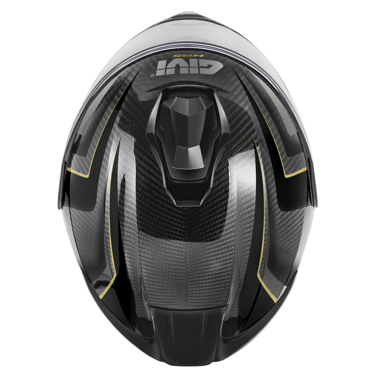 CASCO MODULARI CARBONIO X50 NERO ORO | GIVI | HX50DCRBN