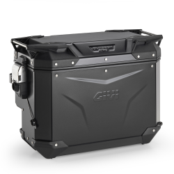 VALIGIA LATERALE DESTRA TREKKER OUTBACK EVO BLACK LINE SCANTONATA 40LT | GIVI | OBKEVS40BR