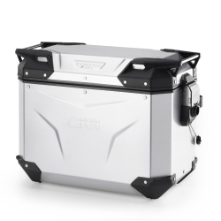 VALIGIA LATERALE SINISTRA TREKKER OUTBACK EVO IN ALLUMINIO ANODIZZATO 44LT | GIVI | OBKEV44AAL