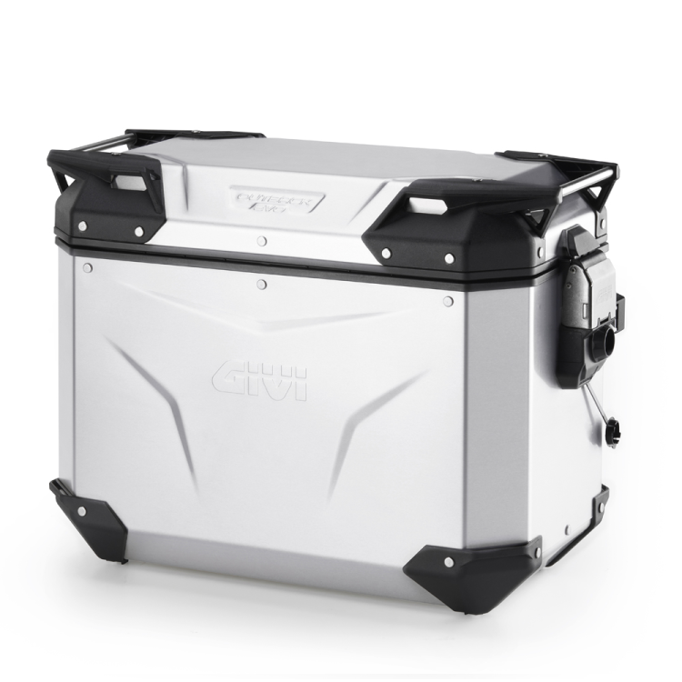VALIGIA LATERALE SINISTRA TREKKER OUTBACK EVO IN ALLUMINIO ANODIZZATO 44LT | GIVI | OBKEV44AAL