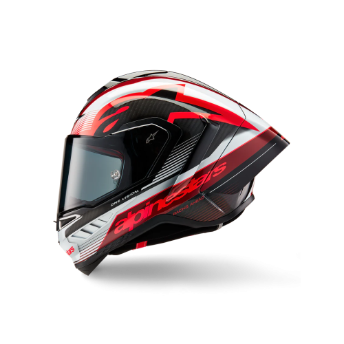 SUPERTECH R10 TEAM HELMET ECE06/DOT/FIM BLK/CRB/RED/WH GLOSS | ALPINESTARS