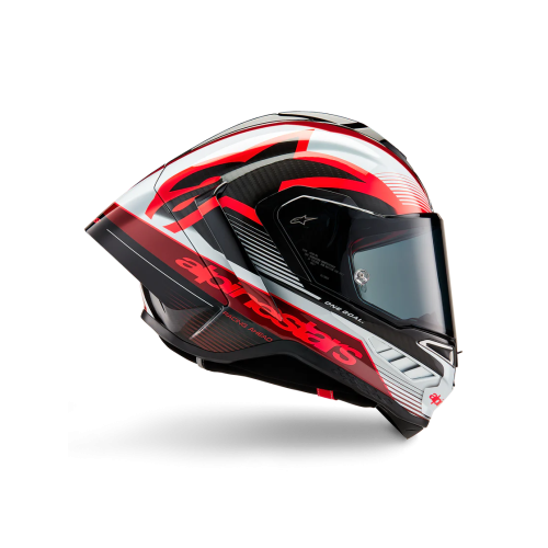 SUPERTECH R10 TEAM HELMET ECE06/DOT/FIM BLK/CRB/RED/WH GLOSS | ALPINESTARS