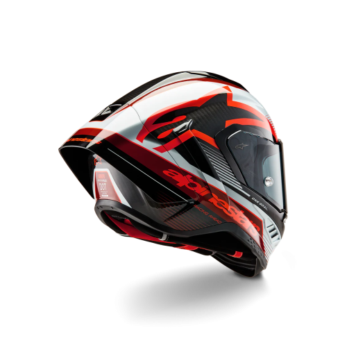SUPERTECH R10 TEAM HELMET ECE06/DOT/FIM BLK/CRB/RED/WH GLOSS | ALPINESTARS