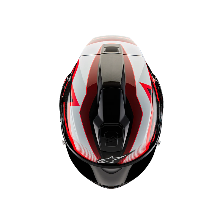 SUPERTECH R10 TEAM HELMET ECE06/DOT/FIM BLK/CRB/RED/WH GLOSS | ALPINESTARS