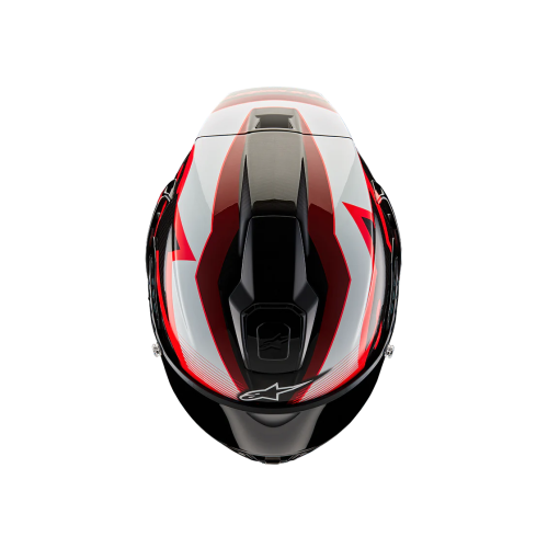 SUPERTECH R10 TEAM HELMET ECE06/DOT/FIM BLK/CRB/RED/WH GLOSS | ALPINESTARS
