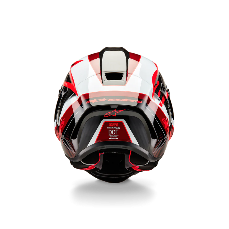 SUPERTECH R10 TEAM HELMET ECE06/DOT/FIM BLK/CRB/RED/WH GLOSS | ALPINESTARS