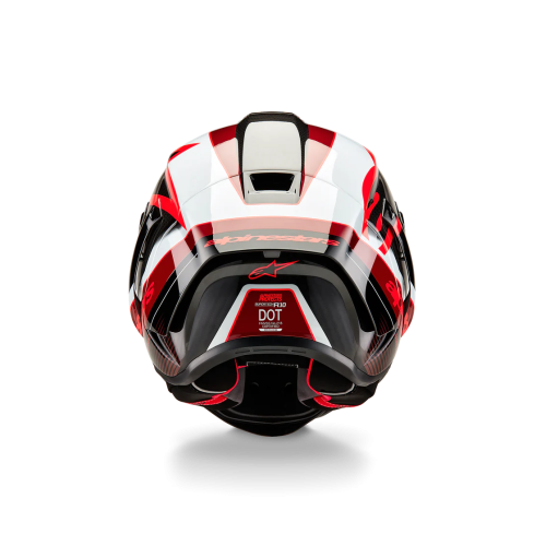 SUPERTECH R10 TEAM HELMET ECE06/DOT/FIM BLK/CRB/RED/WH GLOSS | ALPINESTARS