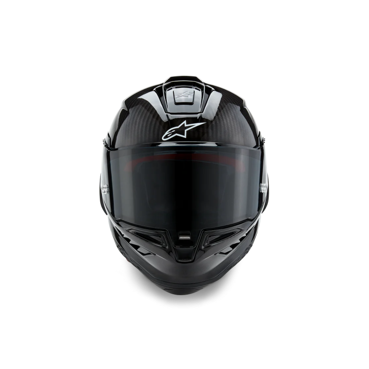 SUPERTECH R10 SOLID HELMET ECE06/DOT/FIM BLACK CARBON M&G | ALPINESTARS