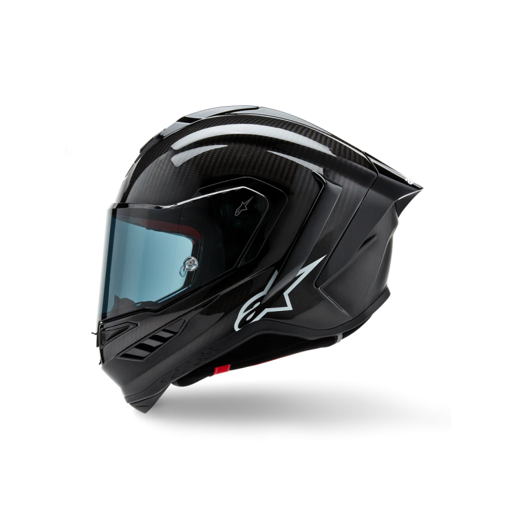 SUPERTECH R10 SOLID HELMET ECE06/DOT/FIM BLACK CARBON M&G | ALPINESTARS