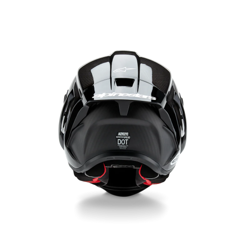 SUPERTECH R10 SOLID HELMET ECE06/DOT/FIM BLACK CARBON M&G | ALPINESTARS