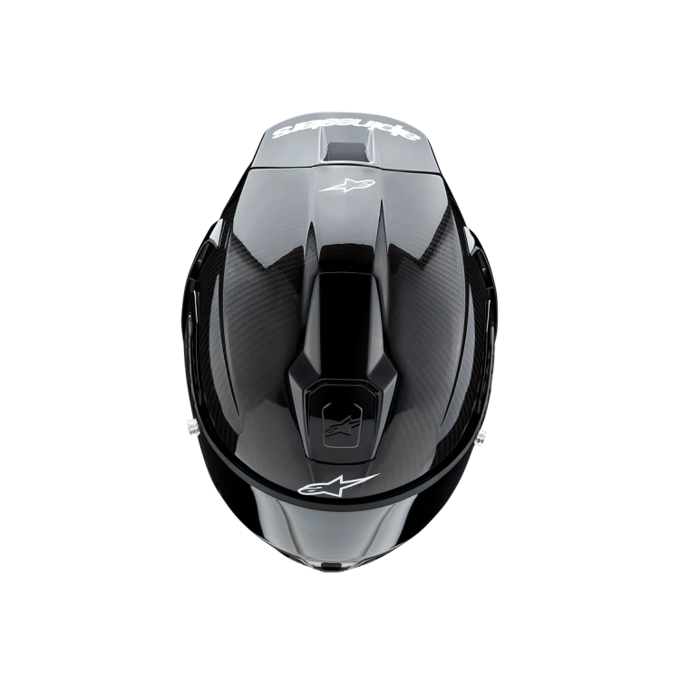 SUPERTECH R10 SOLID HELMET ECE06/DOT/FIM BLACK CARBON M&G | ALPINESTARS