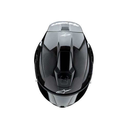 SUPERTECH R10 SOLID HELMET ECE06/DOT/FIM BLACK CARBON M&G | ALPINESTARS