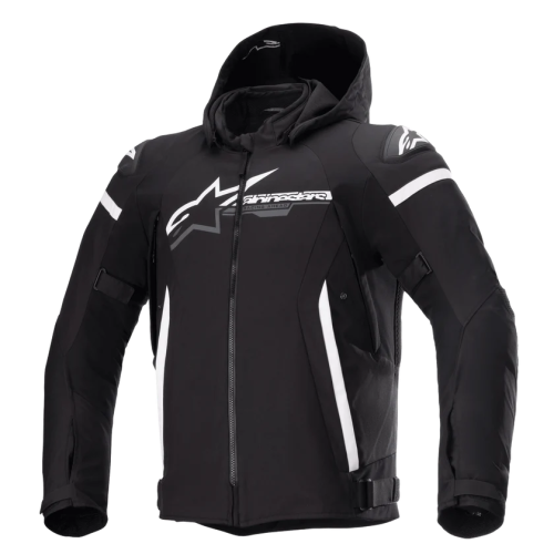 ZACA WATERPROOF JACKET BLACK WHITE | ALPINESTARS