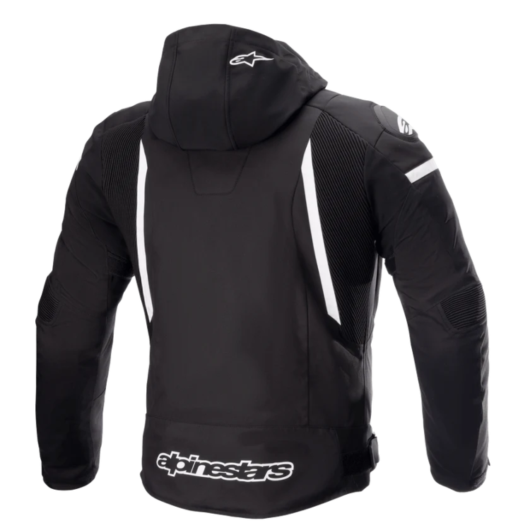 ZACA WATERPROOF JACKET BLACK WHITE | ALPINESTARS
