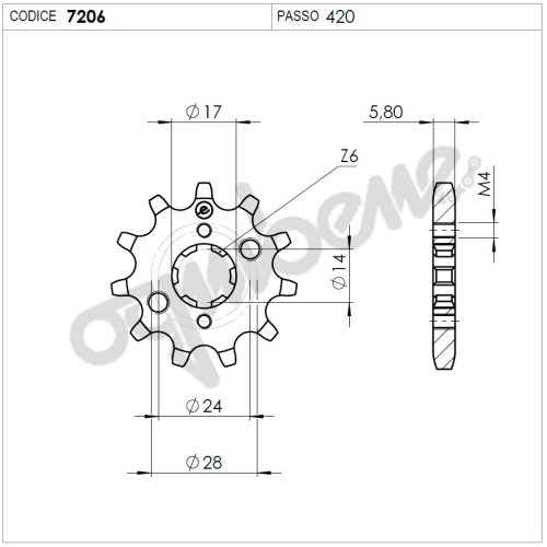 PIGNONE OE - 420 Z 15 | OGNIBENE |  MPN 367206Z15