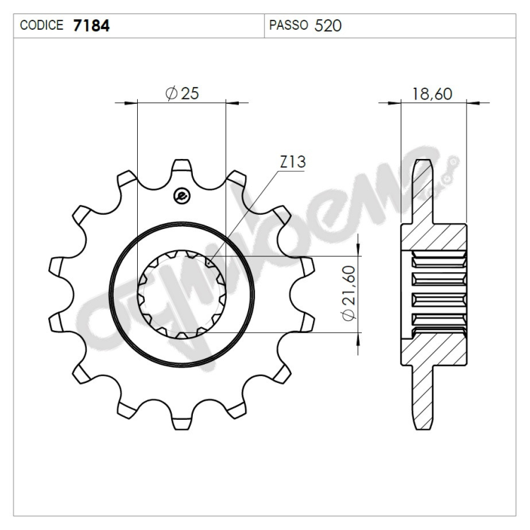 PIGNONE OE - 520 Z 14 | OGNIBENE |  MPN 367184Z14