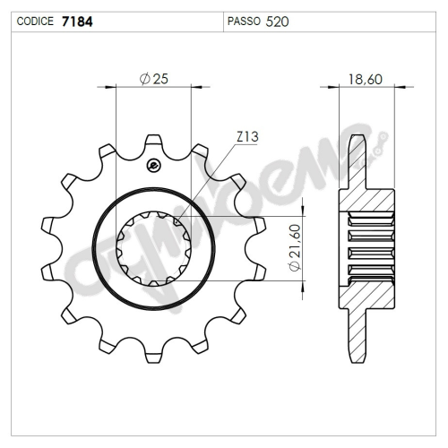 PIGNONE OE - 520 Z 14 | OGNIBENE |  MPN 367184Z14