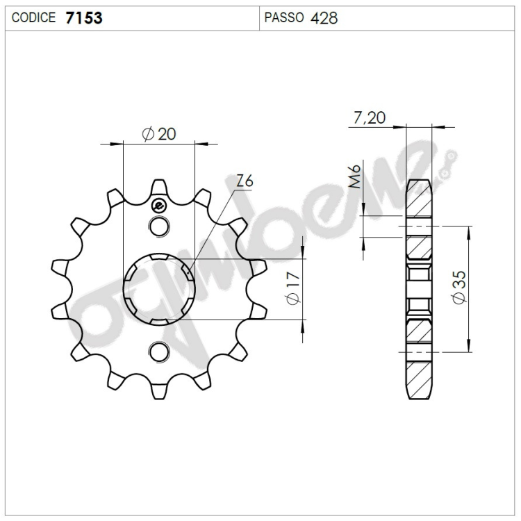 PIGNONE - 428 Z 14 | OGNIBENE |  MPN 367153014