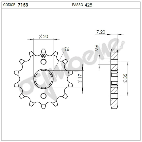 PIGNONE - 428 Z 14 | OGNIBENE |  MPN 367153014
