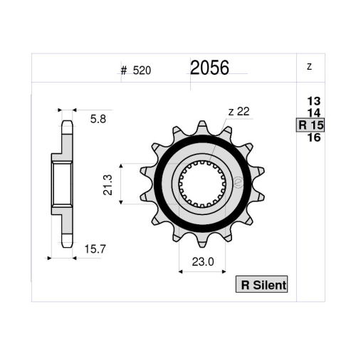 PIGNONE - 520 Z 14 | OGNIBENE |  MPN 362056014