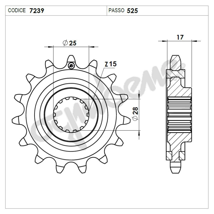 PIGNONE - 525 Z 15 | OGNIBENE |  MPN 367239015
