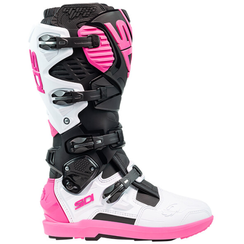 STIVALI CROSSFIRE 3 SRS BLACK WHITE PINK | SIDI
