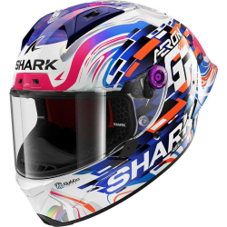 CASCO MODULARE AERON-GP REPLICA ZARCO GP DE FRANCE CARBON VIOLET BLUE | SHARK HELMETS