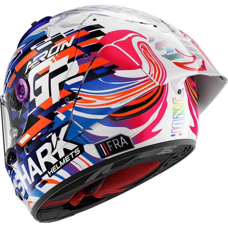 CASCO MODULARE AERON-GP REPLICA ZARCO GP DE FRANCE CARBON VIOLET BLUE | SHARK HELMETS