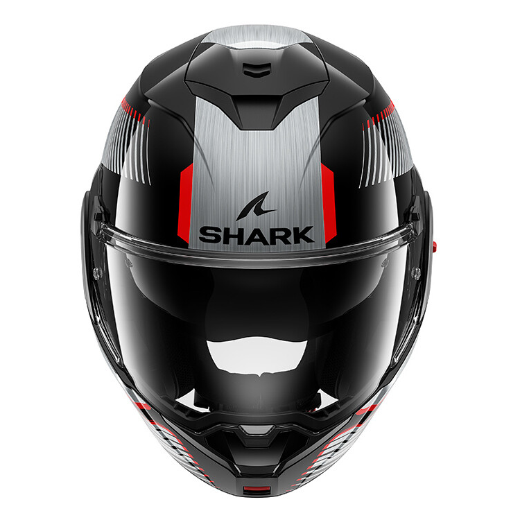 CASCO MODULARE OXO SIKTER BLACK CHROM SILVER | SHARK HELMETS