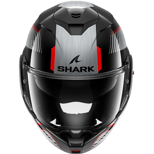 CASCO MODULARE OXO SIKTER BLACK CHROM SILVER | SHARK HELMETS