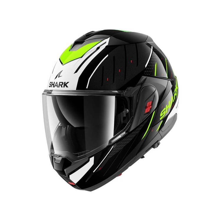 CASCO MODULARE OXO RYDGER BLACK WHITE YELLOW | SHARK HELMETS