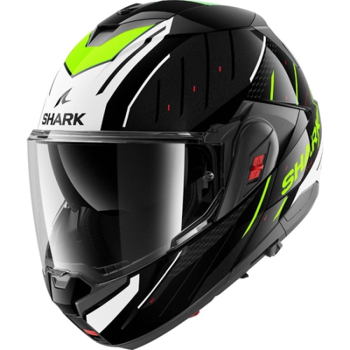 CASCO MODULARE OXO RYDGER BLACK WHITE YELLOW | SHARK HELMETS