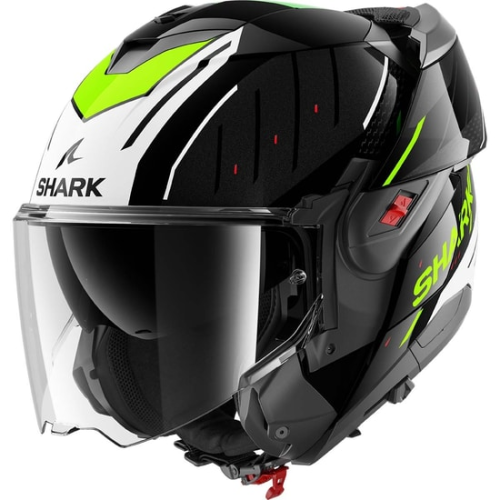 CASCO MODULARE OXO RYDGER BLACK WHITE YELLOW | SHARK HELMETS