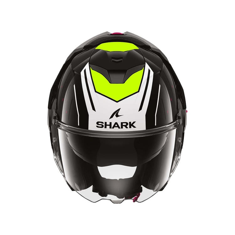 CASCO MODULARE OXO RYDGER BLACK WHITE YELLOW | SHARK HELMETS