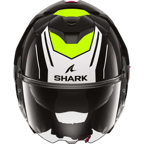 CASCO MODULARE OXO RYDGER BLACK WHITE YELLOW | SHARK HELMETS