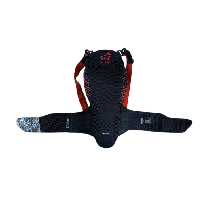 PROTEZIONE SCHIENA NUCLEON KR-2 BLACK SMOKE RED | ALPINESTARS