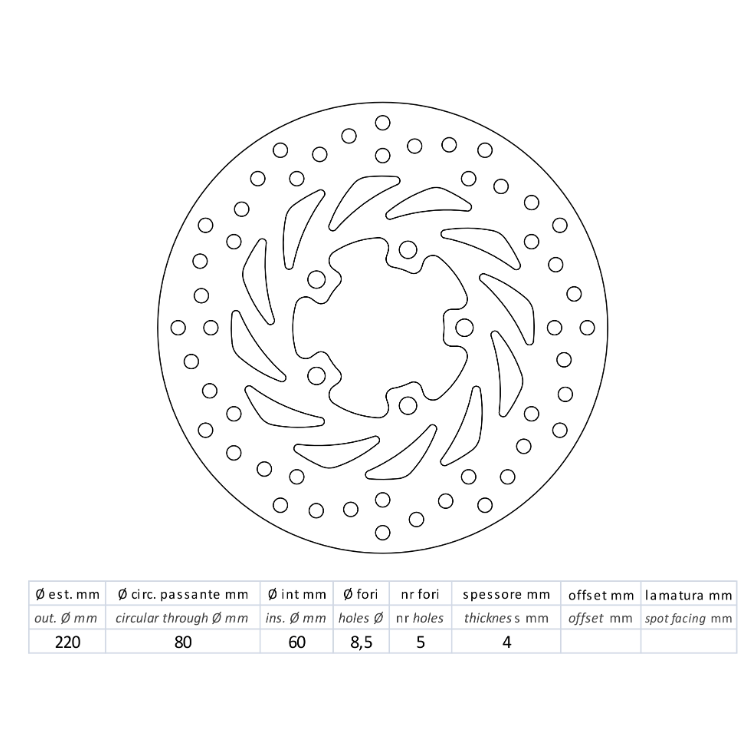 DF4017A | DISCO FRENO IN ACCIAIO | NEWFREN