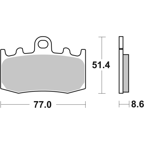Pastiglia Brembo 07BB26SR