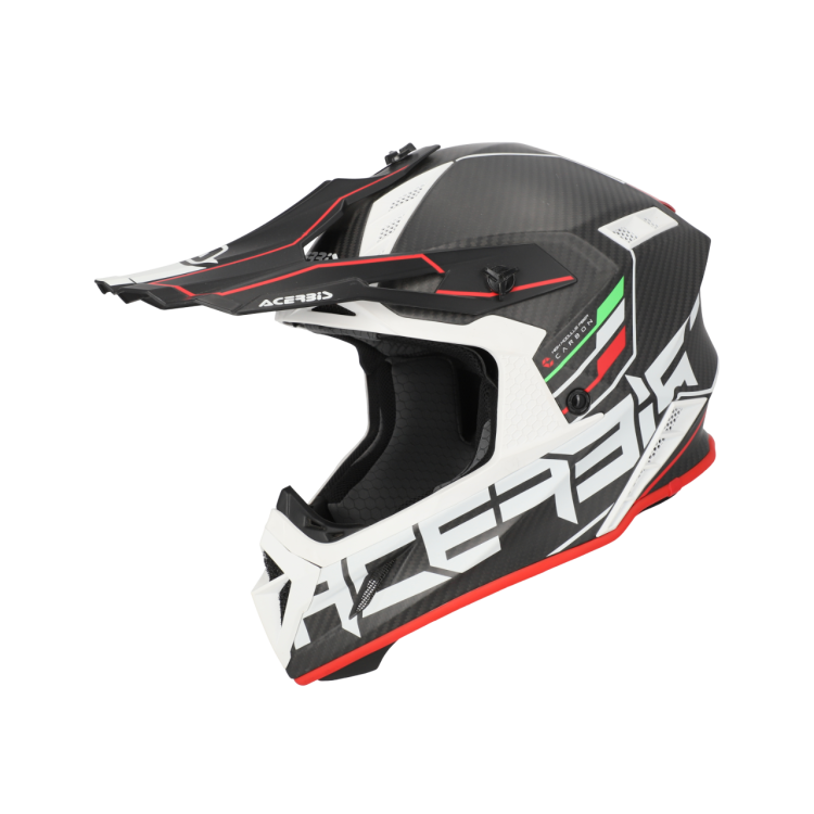 CASCO ACERBIS STEEL CARBON 2206 NERO ROSSO | ACERBIS