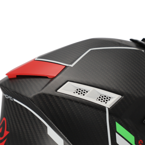 CASCO ACERBIS STEEL CARBON 2206 NERO ROSSO | ACERBIS