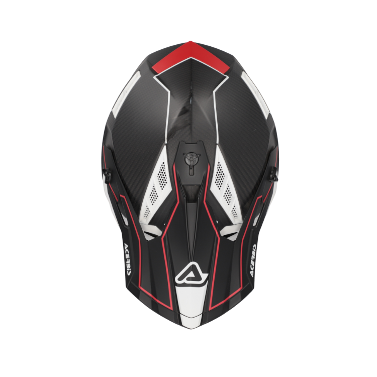 CASCO ACERBIS STEEL CARBON 2206 NERO ROSSO | ACERBIS