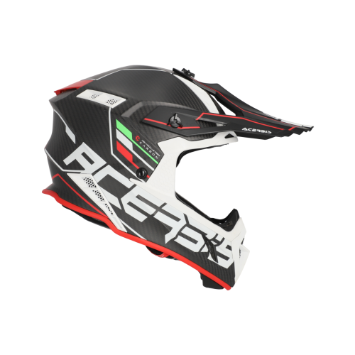 CASCO ACERBIS STEEL CARBON 2206 NERO ROSSO | ACERBIS