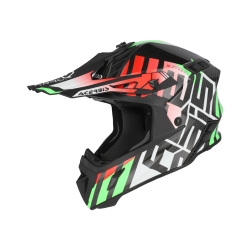 CASCO ACERBIS STEEL CARBON 2206 VERDE ROSSO | ACERBIS