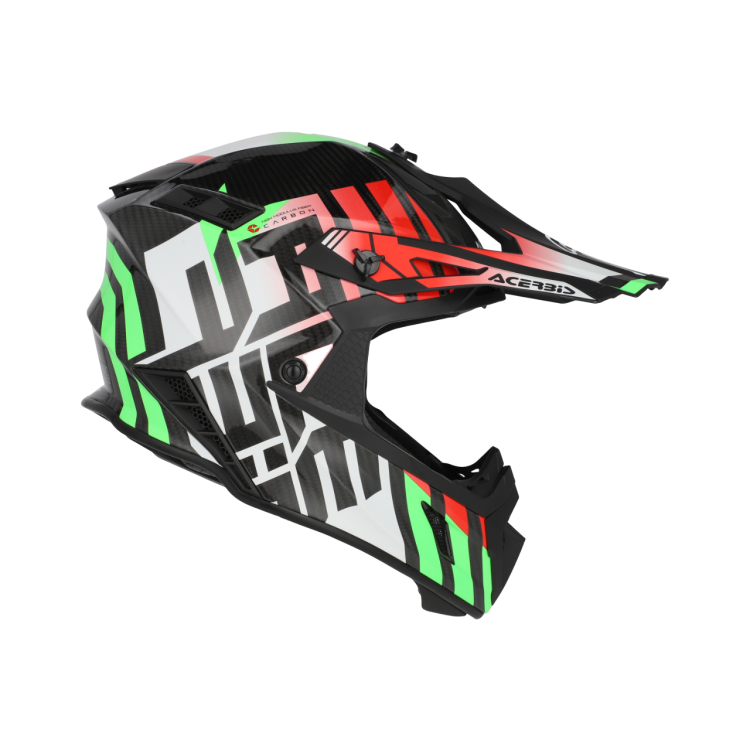 CASCO ACERBIS STEEL CARBON 2206 VERDE ROSSO | ACERBIS