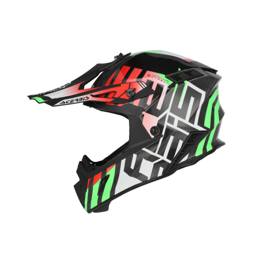 CASCO ACERBIS STEEL CARBON 2206 VERDE ROSSO | ACERBIS