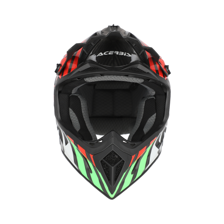 CASCO ACERBIS STEEL CARBON 2206 VERDE ROSSO | ACERBIS