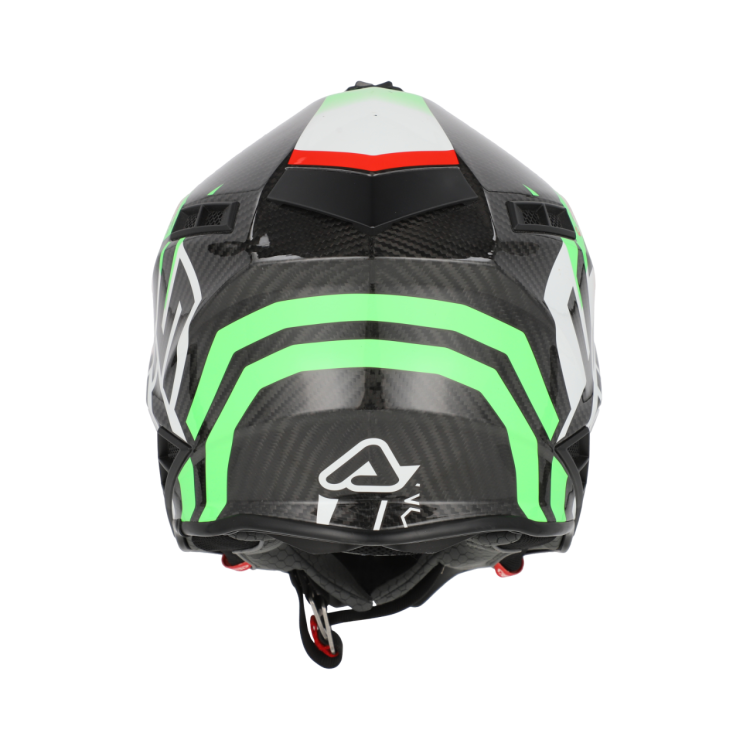 CASCO ACERBIS STEEL CARBON 2206 VERDE ROSSO | ACERBIS