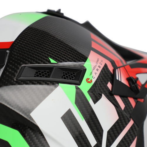 CASCO ACERBIS STEEL CARBON 2206 VERDE ROSSO | ACERBIS