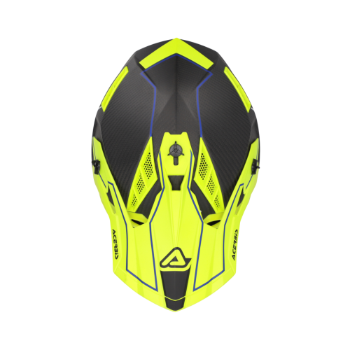 CASCO ACERBIS STEEL CARBON 2206 NERO GIALLO FLUO | ACERBIS