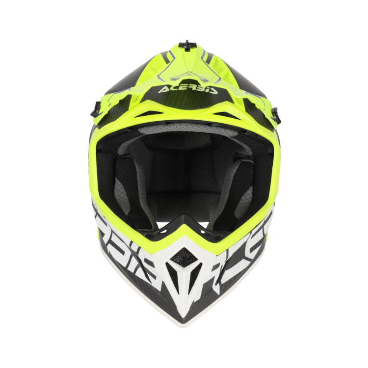 CASCO ACERBIS STEEL CARBON 2206 NERO GIALLO FLUO | ACERBIS